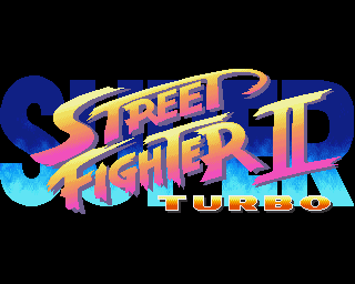 Super Street Fighter II Turbo title screen for Amiga CD32